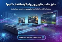 سایز مناسب تلویزیون را چگونه انتخاب کنیم؟
